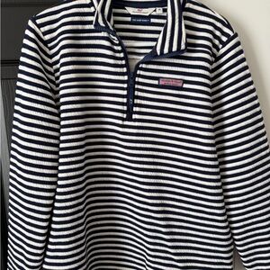 Vineyard Vines Navy and White Striped Shep Shirt